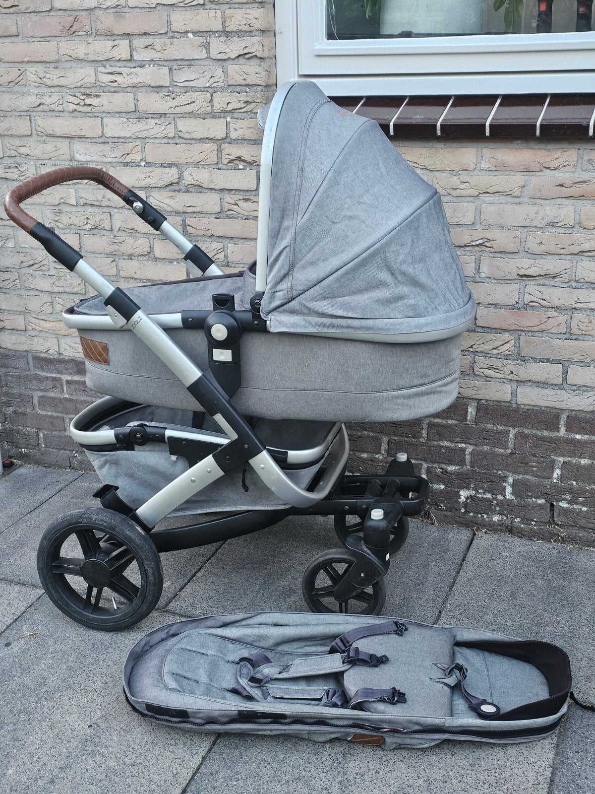Joolz Geo Combiwagen - Grijs met reiswieg, Gebruikt, Combiwagen, Met reiswieg, Ophalen