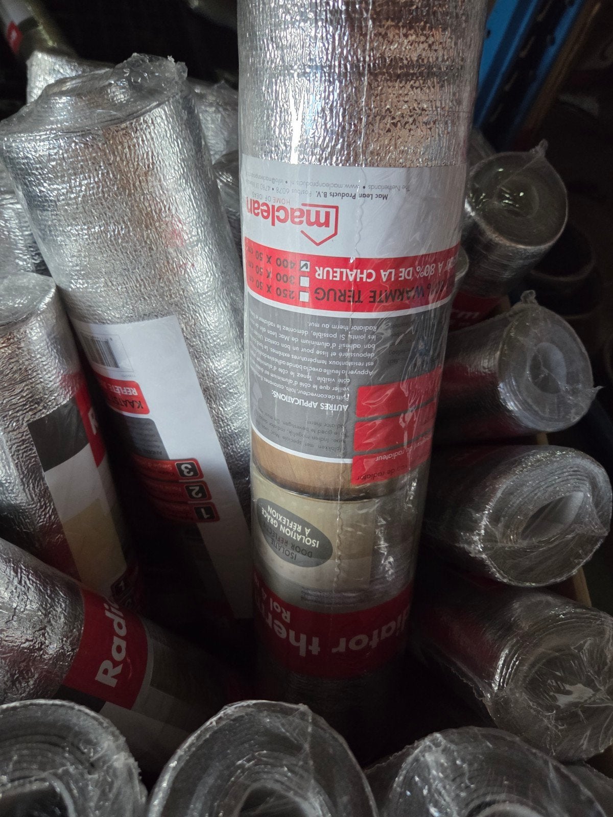 30 rollen radiatorfolie diverse afmetingen, Ophalen of Verzenden, Nieuw
