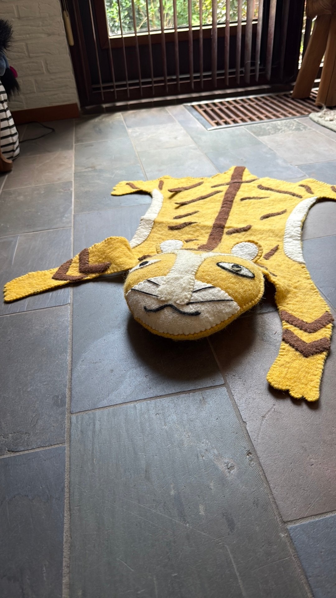 Vloerkleedje kinderkamer vilten Tijger, Ophalen of Verzenden, Zo goed als nieuw