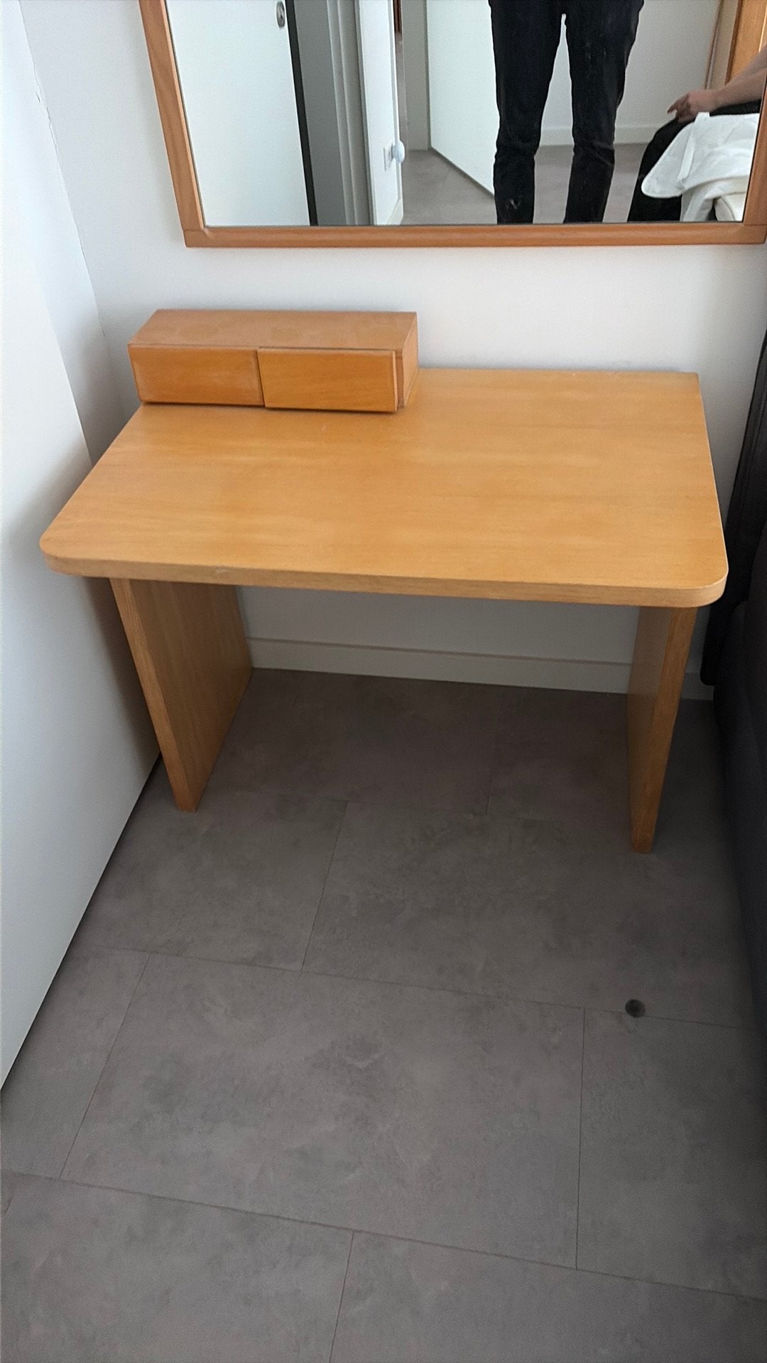 Houten kaptafel 76x60x70, Ophalen, Zo goed als nieuw, 50 tot 100 cm, Minder dan 100 cm