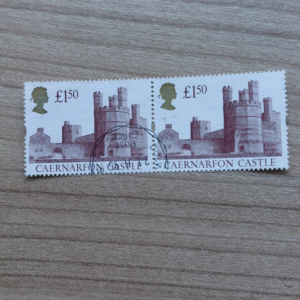 Engeland  1992 Kastelen Mi 1397 type II  paar, Ophalen of Verzenden, Gestempeld