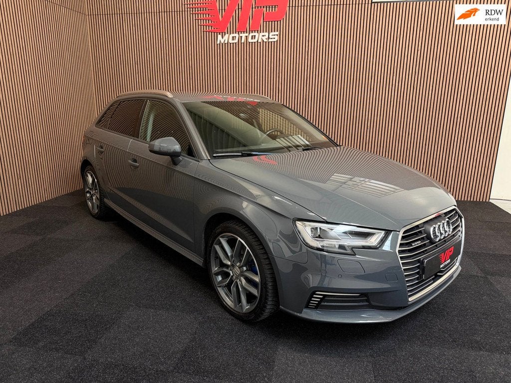 Audi A3 Sportback 40 e-tron | S-line | Dealer onderhouden, Auto's, Audi, Gebruikt, Zwart, 4 cilinders, Plug-in hybride