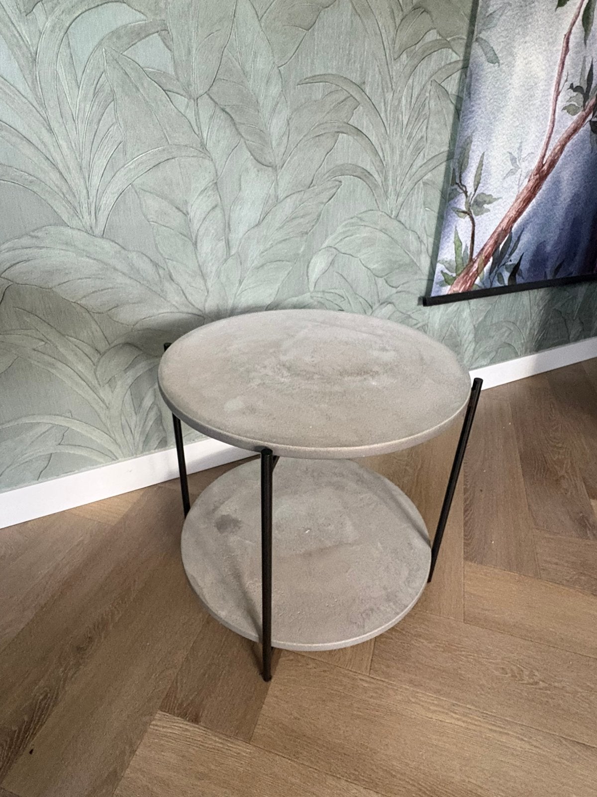 Bijzettafel/ side table OTTA Ø 53 cm, Minder dan 55 cm, Rond, Zo goed als nieuw, Ophalen
