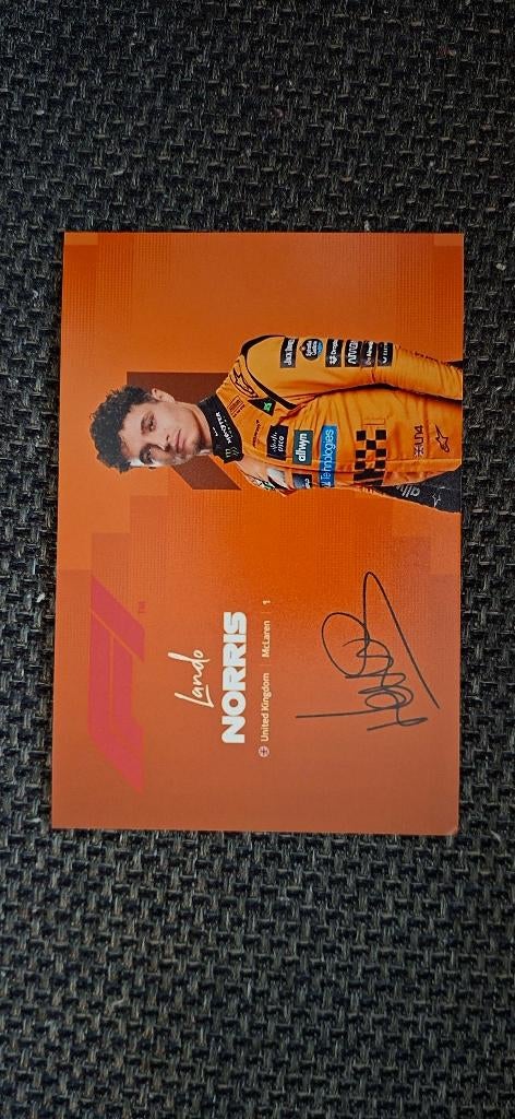 Foto Lando Norris met handtekening (print) # McLaren 2026, Ophalen of Verzenden, Nieuw, Formule 1