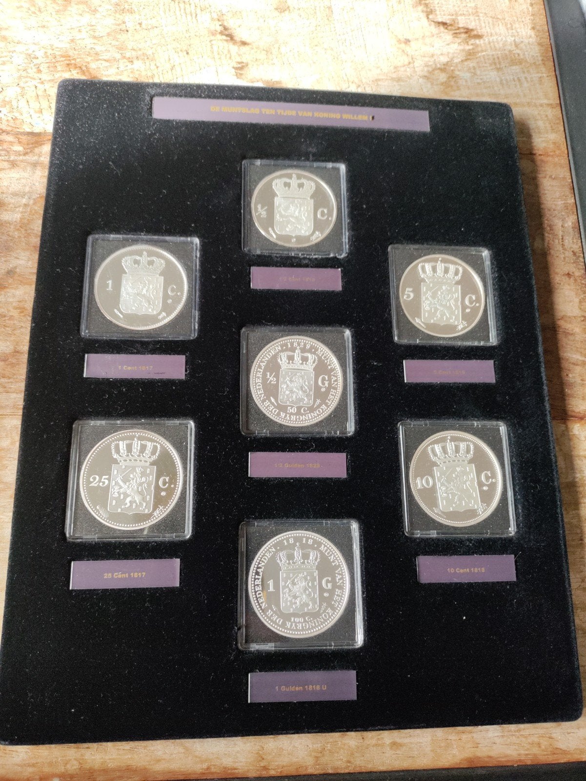 Prachtige Muntenset Koning Willem I - Diverse waarden, Ophalen of Verzenden, Koning Willem I, 1 gulden, Setje