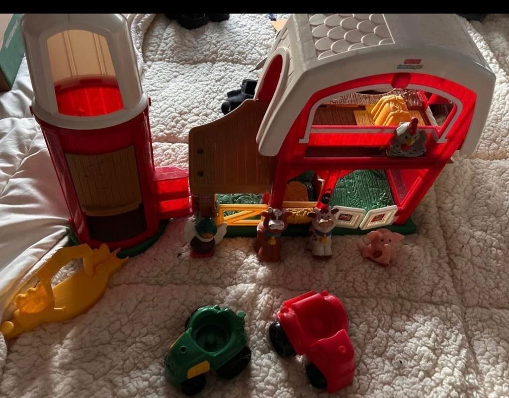 Fisher-Price Little People Boerderij Speelset met Dieren, Ophalen of Verzenden, Gebruikt, Overige typen, Met wieltjes