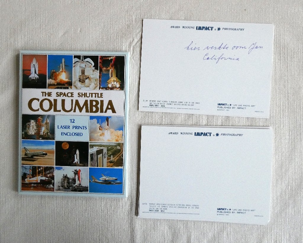 The Space Shuttle Columbia Laser Prints, Ophalen, Zo goed als nieuw, Kaart, Foto of Prent