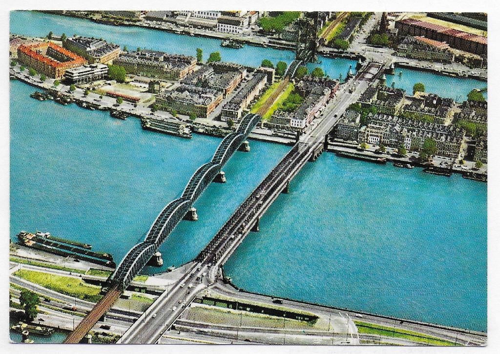 Rotterdam Maasbruggen Ongelopen Ansichtkaart ( B4363 ), Ophalen of Verzenden, 1980 tot heden, Gelopen, Zuid-Holland