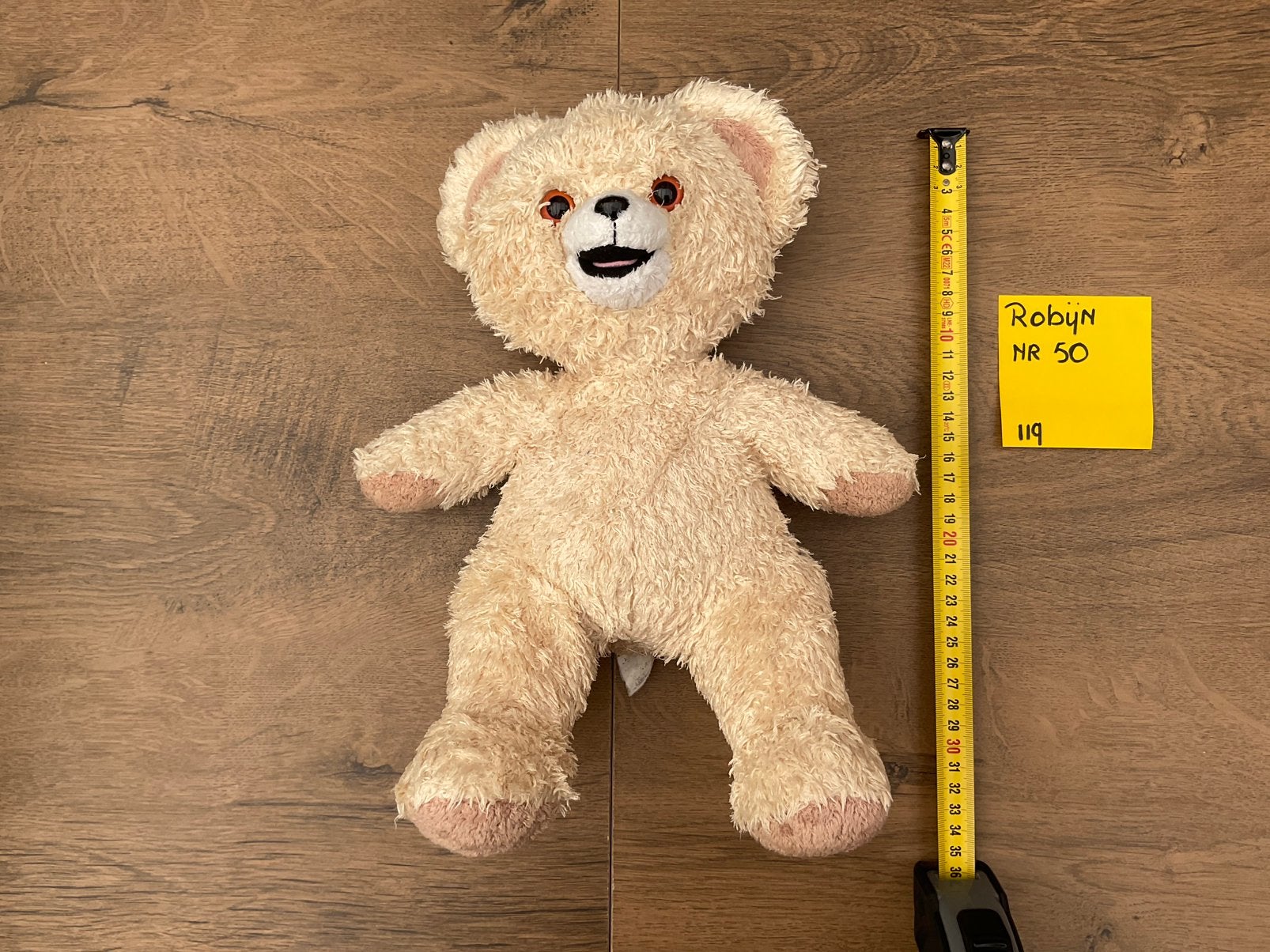 Zgan, niet kapot en fris gewassen Robijntje beer Robijn 30cm, Verzamelen, Beren en Cherished Teddies, Ophalen, Zo goed als nieuw