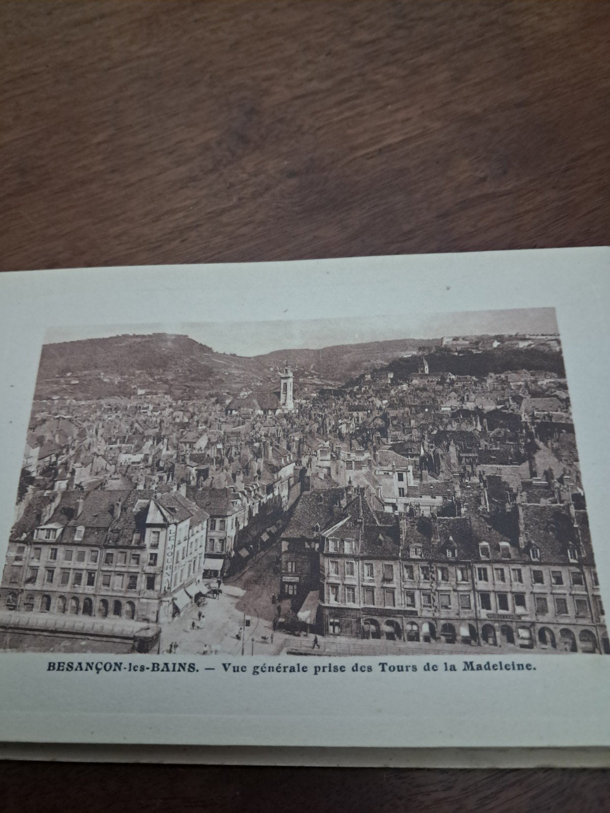 prenten Besançon, Verzamelen, Foto's en Prenten, Ophalen of Verzenden, Voor 1940, Gebruikt