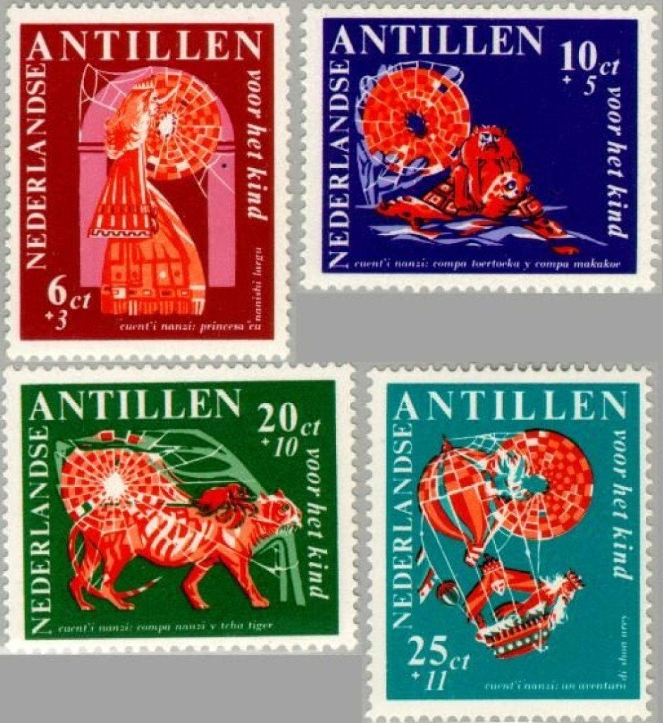 Nederlandse Antillen 1967 - nvph 389-392 - Kinderzegels, Ophalen of Verzenden, Postfris