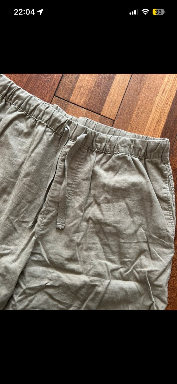 Mannen linnenbroek Pull&Bear, Kleding | Heren, Broeken en Pantalons, Ophalen of Verzenden, Zo goed als nieuw, Overige maten, Beige