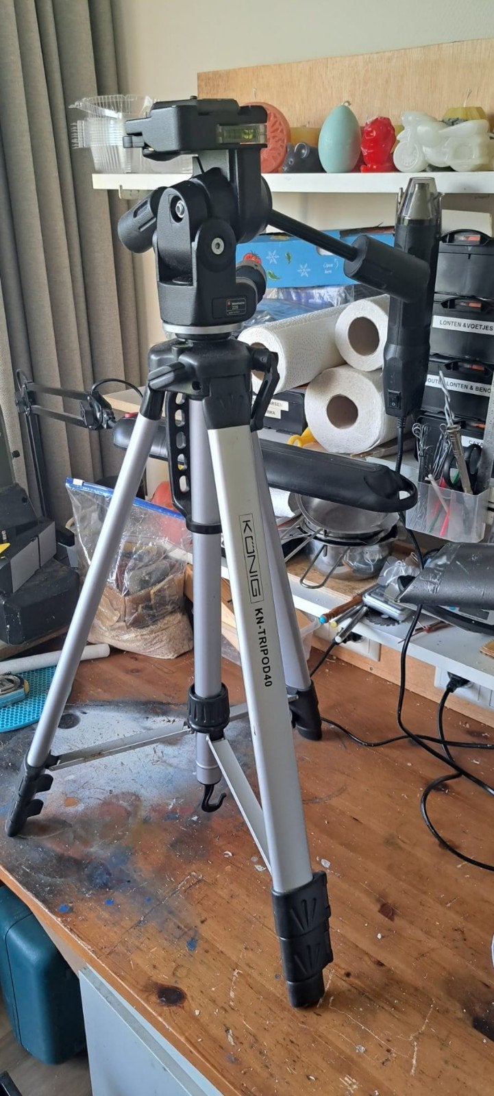 Statief met manfrotto kop, Ophalen