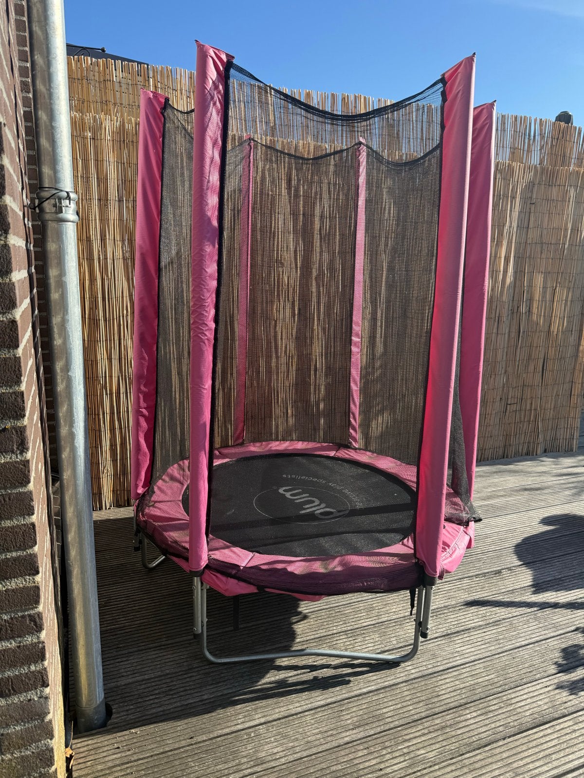 Plumplay Trampoline - Roze 122cm, Ophalen, Gebruikt