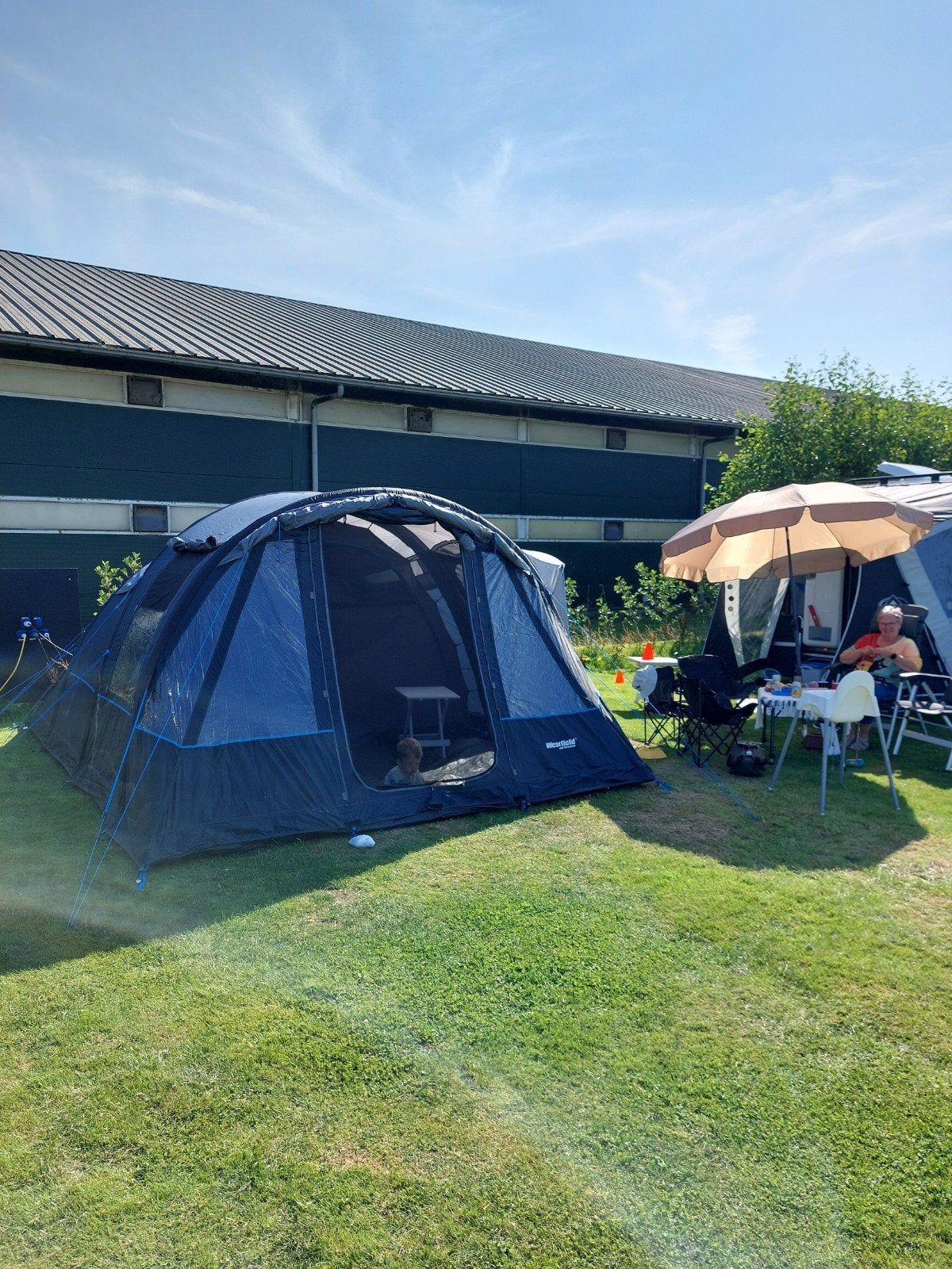 Westfield Taurus 5 Air Tent, Caravans en Kamperen, Tenten, Ophalen, Gebruikt, Tot en met 5