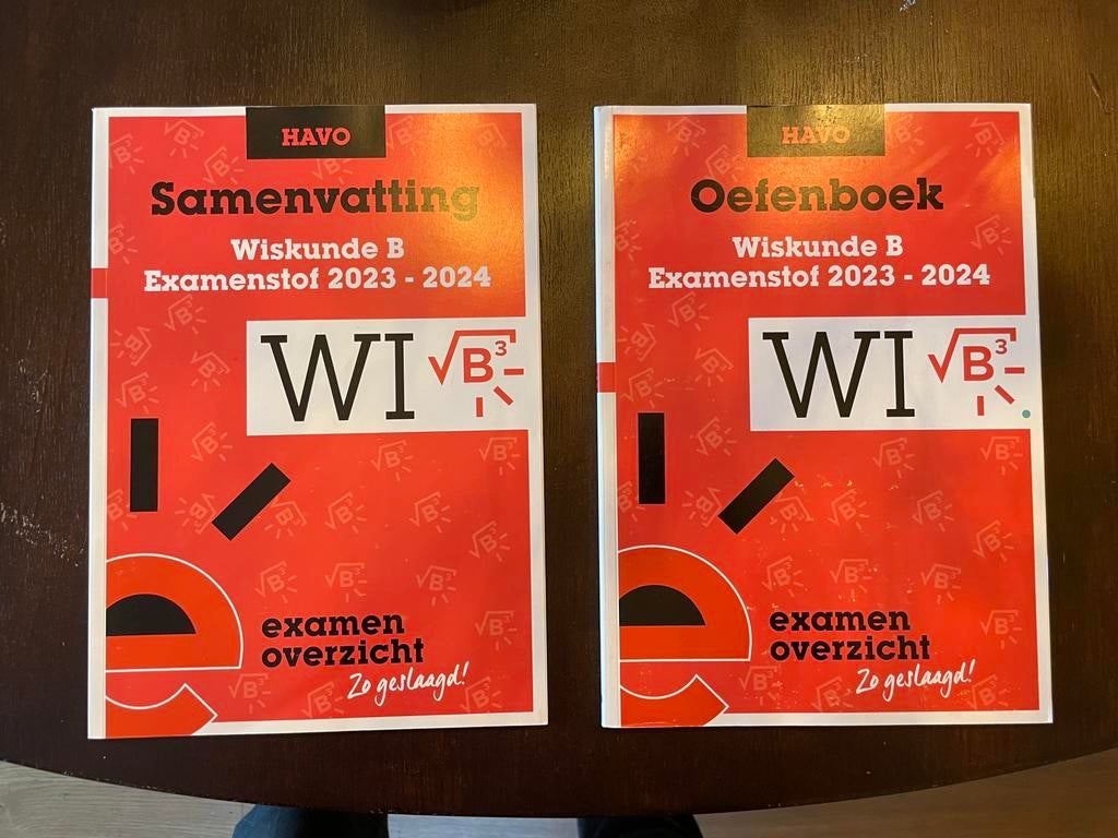 Examenoverzicht oefenboek & samenvatting - wiskunde B - HAVO, Boeken, Ophalen of Verzenden, Zo goed als nieuw, HAVO, Wiskunde B