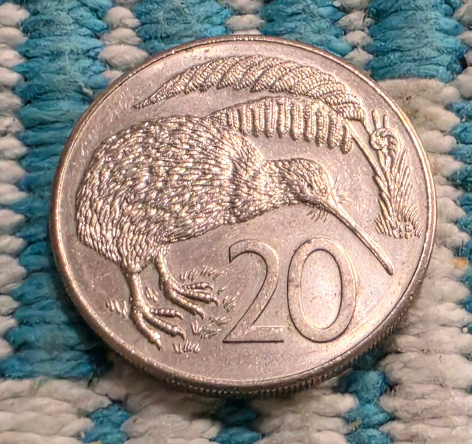 Nieuw-Zeeland 20 Cent munt 1986 Koningin Elizabeth II, Ophalen of Verzenden, Losse munt