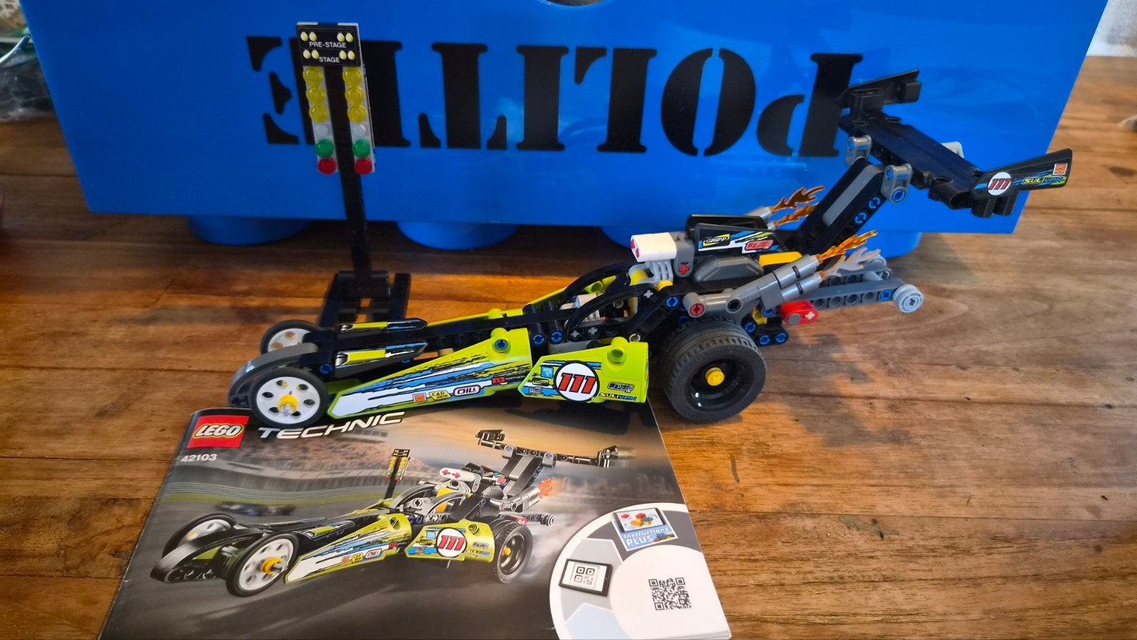 LEGO Technic Dragster 42103, Lego, Ophalen of Verzenden, Zo goed als nieuw, Technic