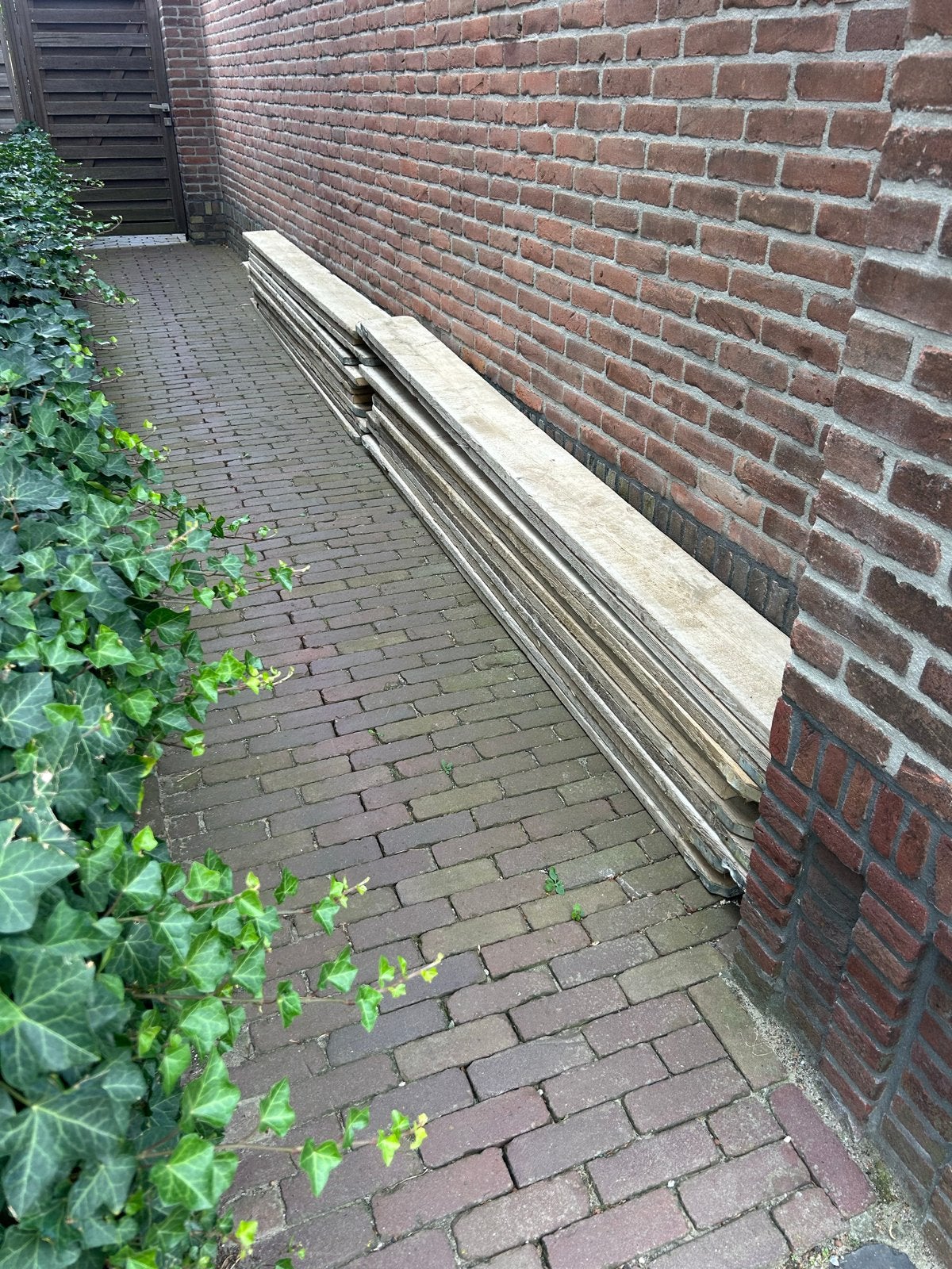 24 stuks Gebruikte steigerplanken voor diverse projecten, Doe-het-zelf en Verbouw, Steigers, Ophalen, Gebruikt, Overige typen