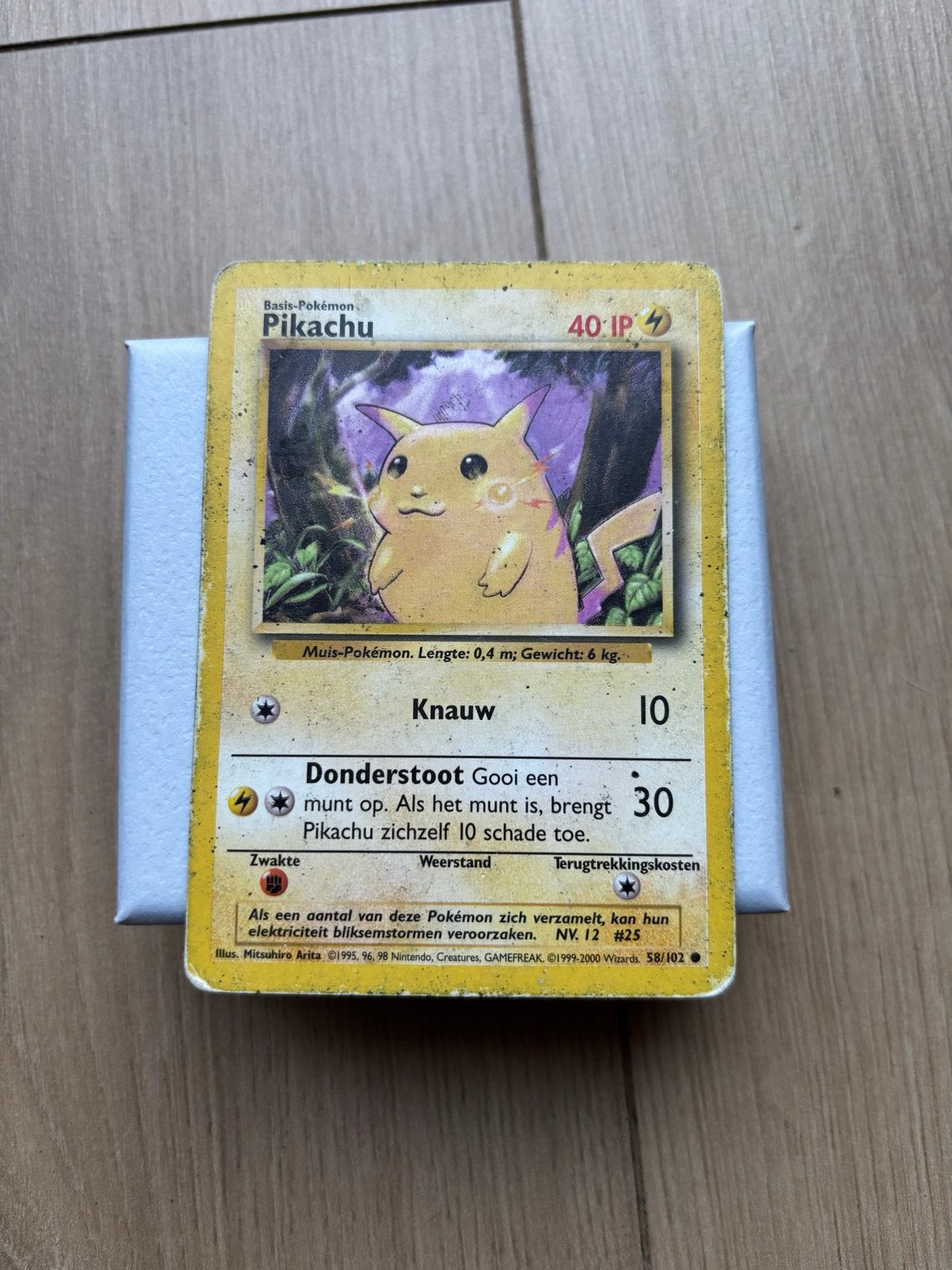 Pikachu Pokémon Kaart - Basis-Pokémon, Ophalen of Verzenden, Gebruikt, Losse kaart