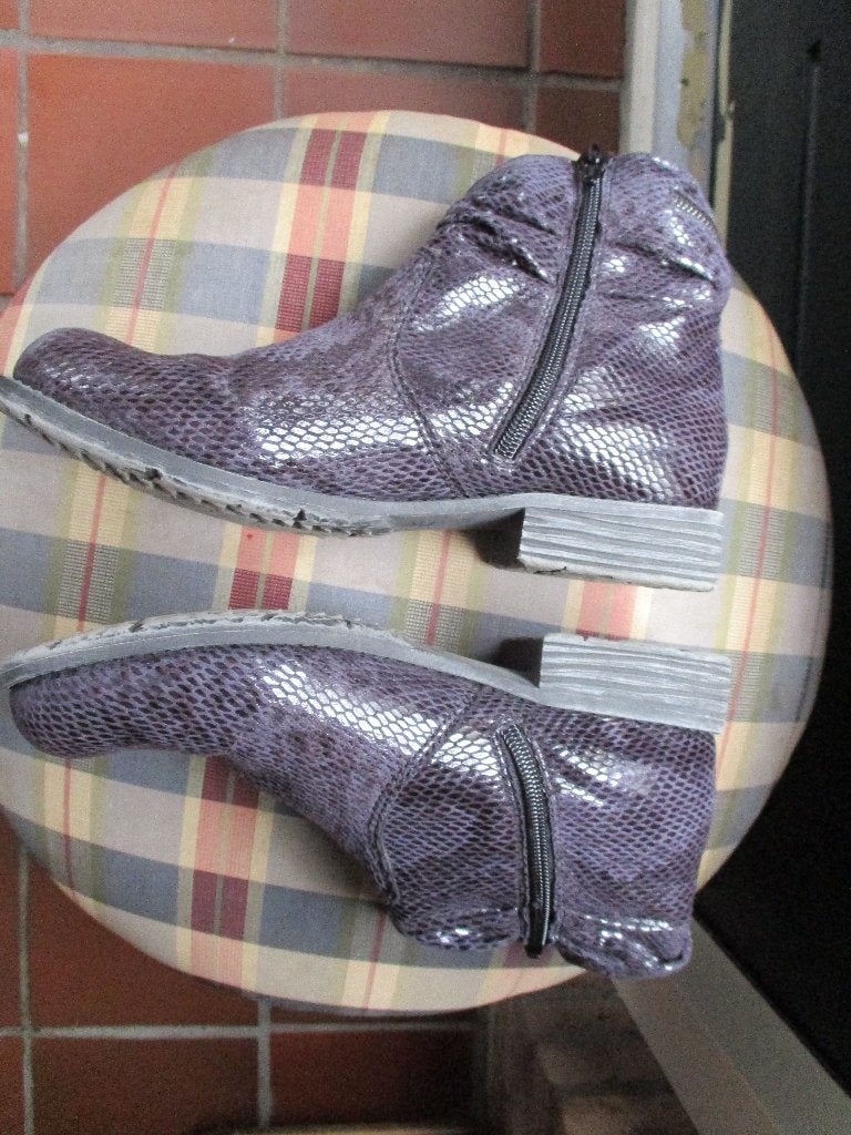 mj/RIEKER/laarsjes/maat 38/aubergine kleur/ALS NIEUW!, Kleding | Dames, Overige kleuren, Verzenden, Lage of Enkellaarzen, Zo goed als nieuw