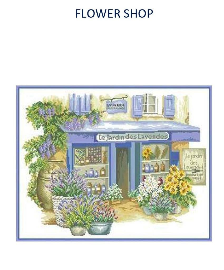 Borduurpatroon Flower Shop, Verzenden, Nieuw, Patroon