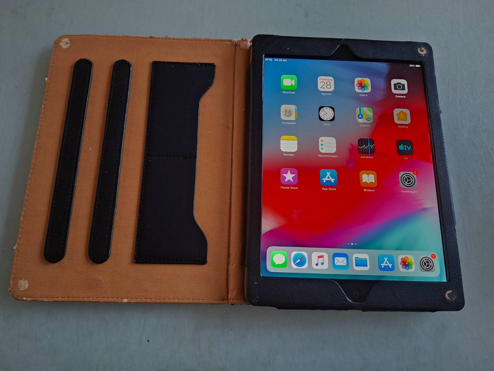 Apple iPad Air 32GB met hoes, 10 inch, Gebruikt, 32 GB, Apple iPad Air