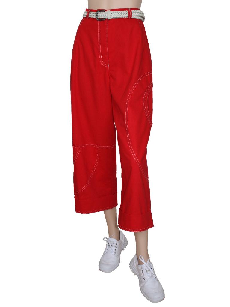 Vrouwelijk stoer, deze bijzondere en unieke rode cargobroek., Kleding | Dames, Broeken en Pantalons, Maat 38/40 (M), Cam gosseli
