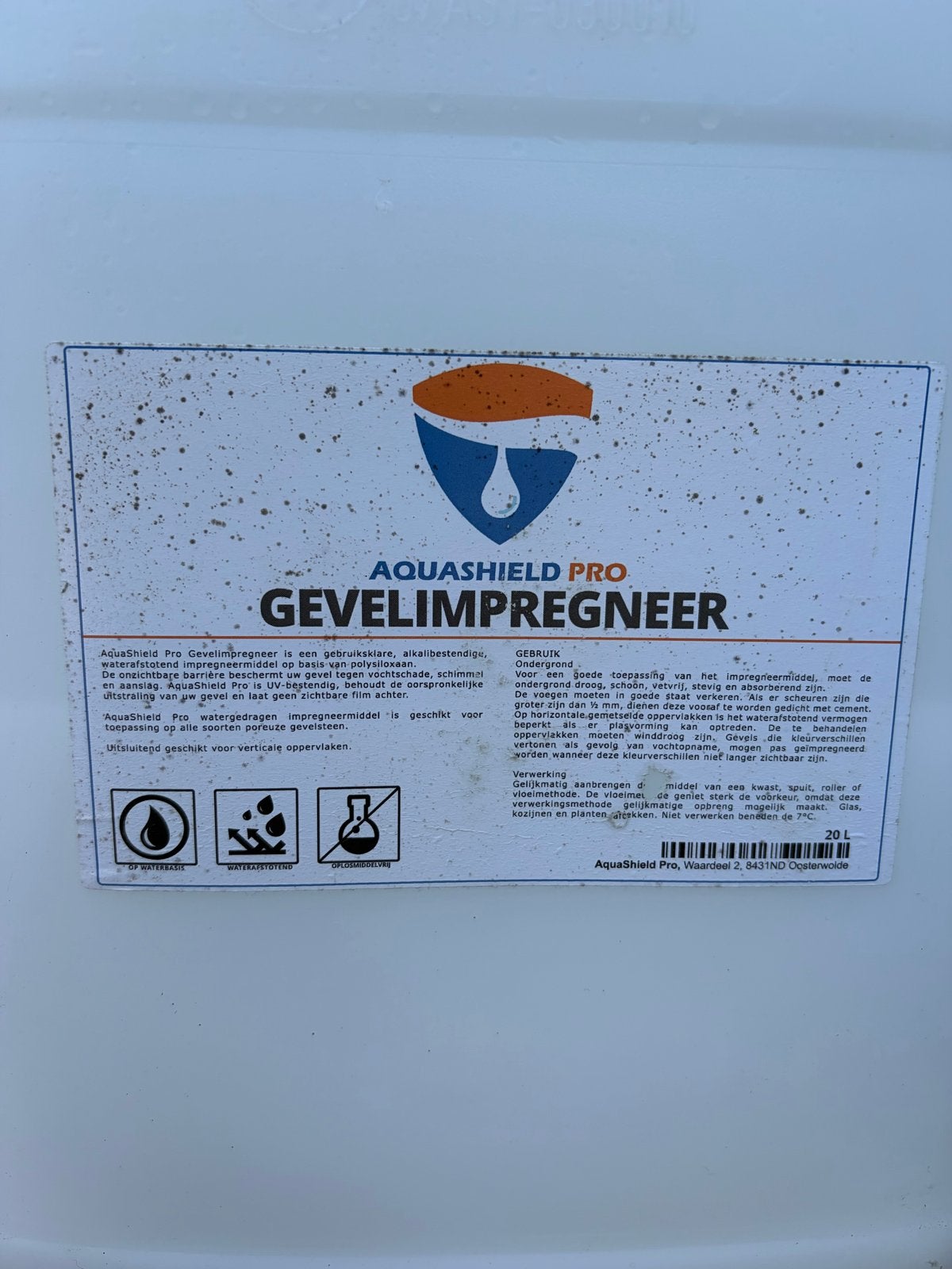 Aquashield Pro Gevelimpregneer - ruim 30L, Ophalen, Overige kleuren, Nieuw, Beits