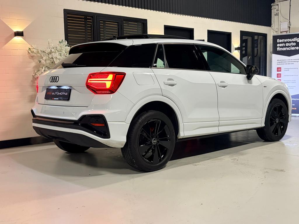Audi Q2 35 TFSI 3x S-Line |Leder|Sfeer|Pano|Cam|Cruisecontro, Auto's, Audi, 4 cilinders, 150 pk, Wit, Leder