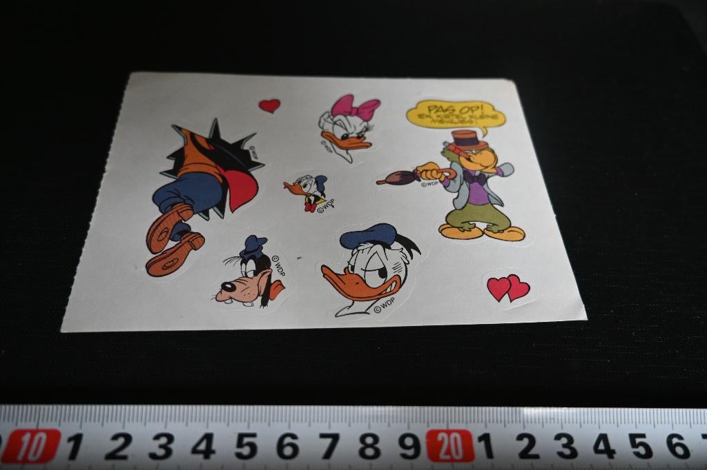 sticker strip Donald Duck enz  GB267, Ophalen, Zo goed als nieuw