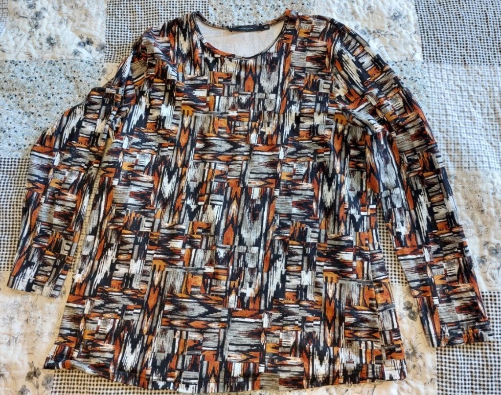Trui Shirt Bruin Zwart design Navigazione Maat 44 lange mouw, Maat 42/44 (L), Nieuw, Ophalen of Verzenden, Lange mouw