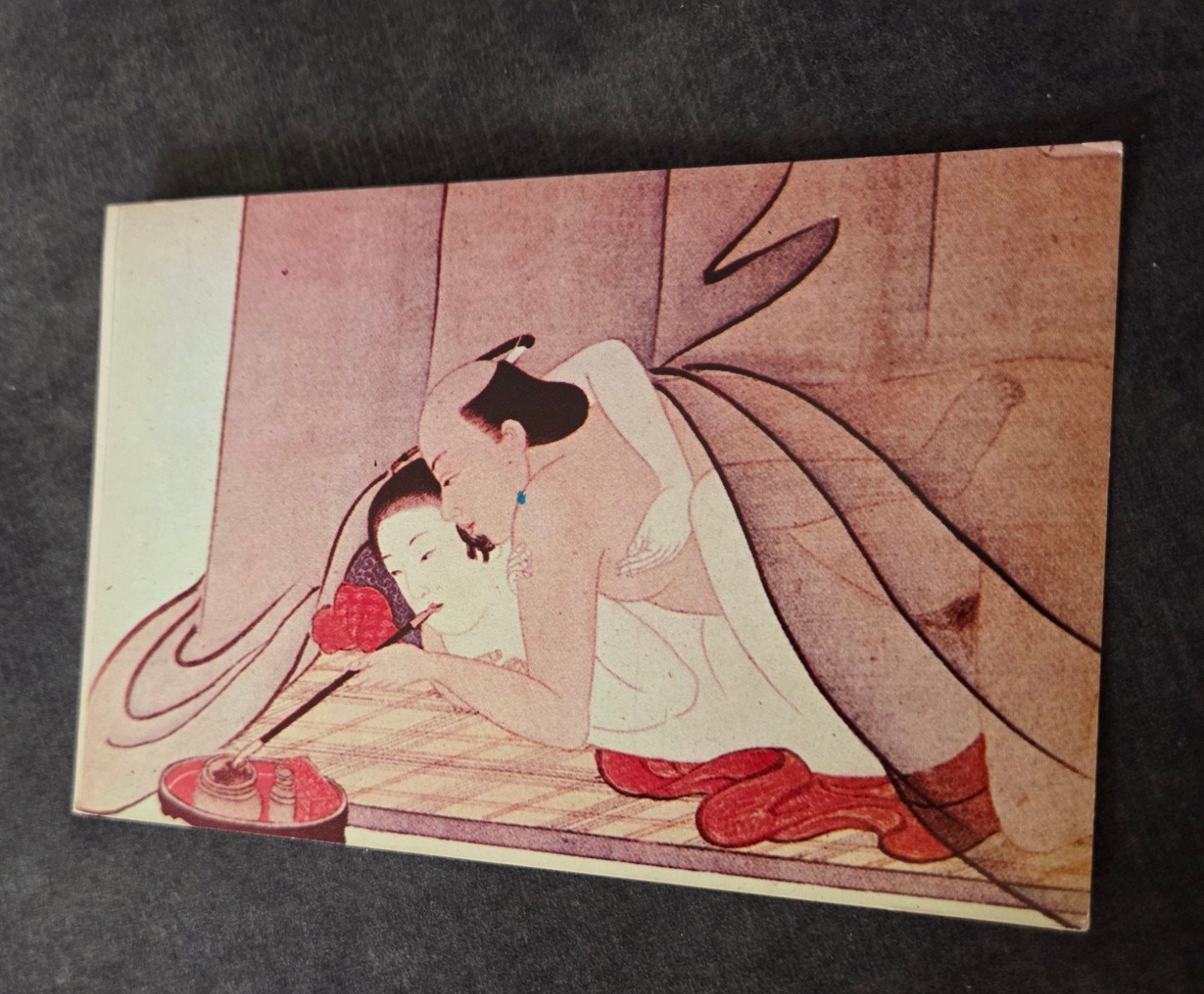 Japanse erotische prentbriefkaart - Shunga stijl, Verzenden, Voor 1920, Gelopen, Buiten Europa