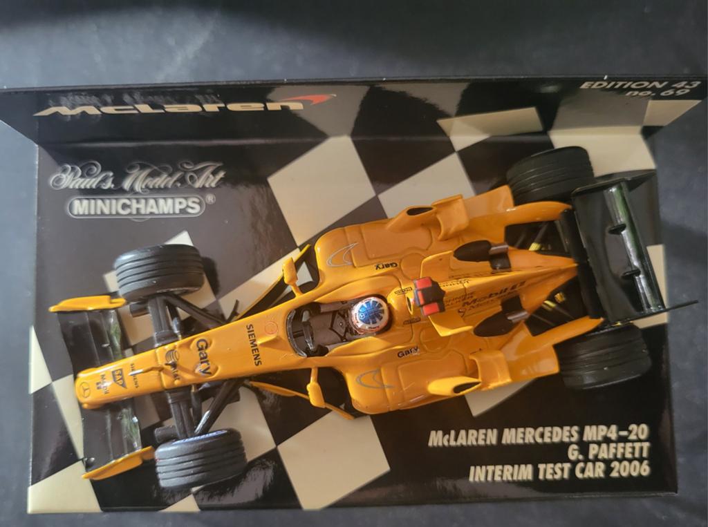 Minichamps McLaren Mercedes MP4-20 Test Car 2006, Ophalen of Verzenden, Zo goed als nieuw, Auto, MiniChamps
