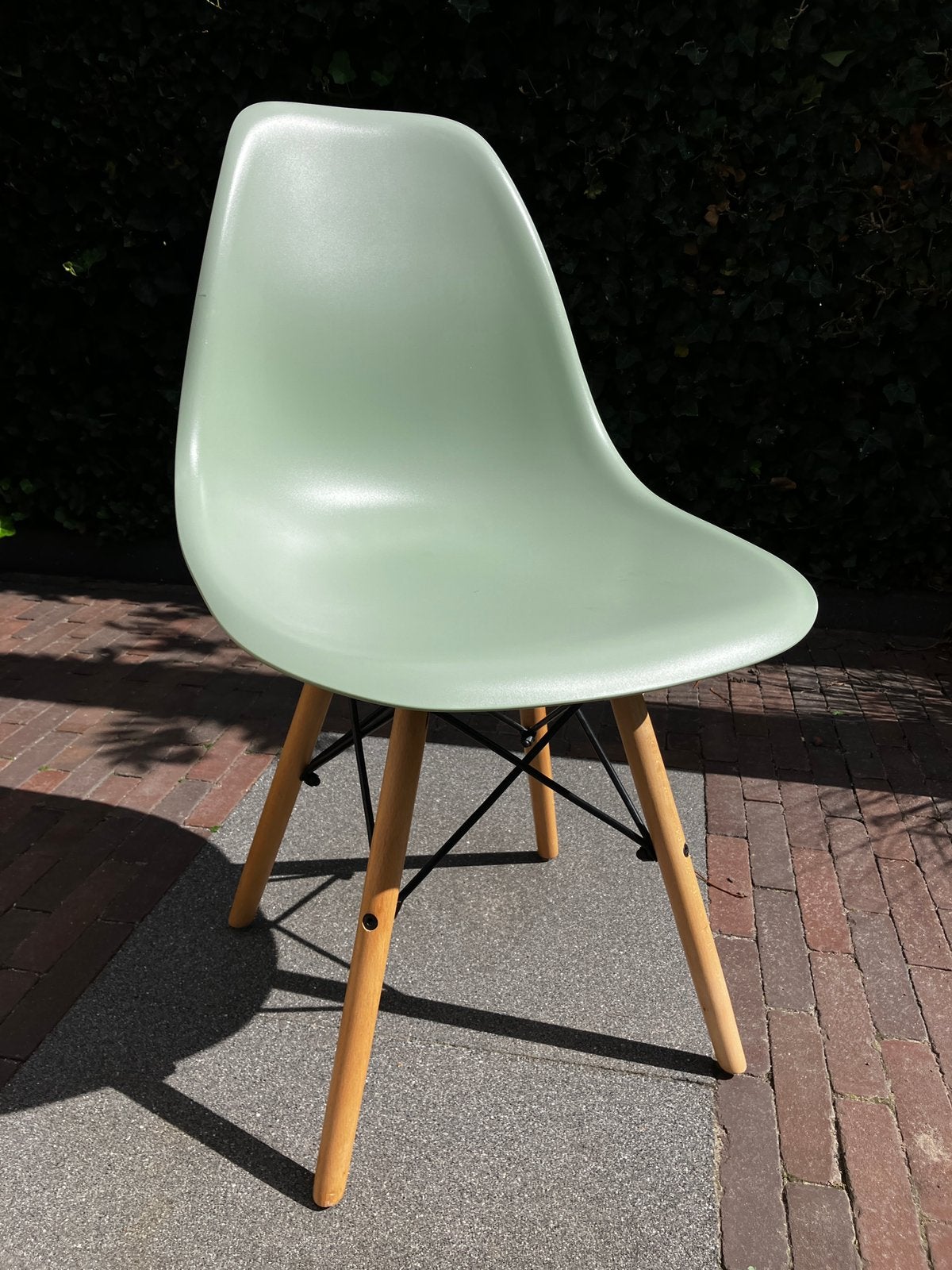 Groene kuipstoel, Huis en Inrichting, Ophalen, Kunststof, Overige kleuren, Zo goed als nieuw