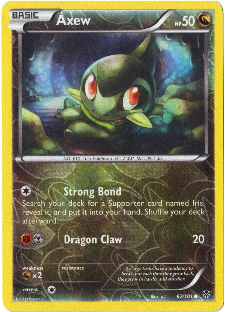 Plasma Blast,  Axew [reverse] 67/101, Hobby en Vrije tijd, Verzamelkaartspellen | Pokémon, Nieuw, Losse kaart, Verzenden