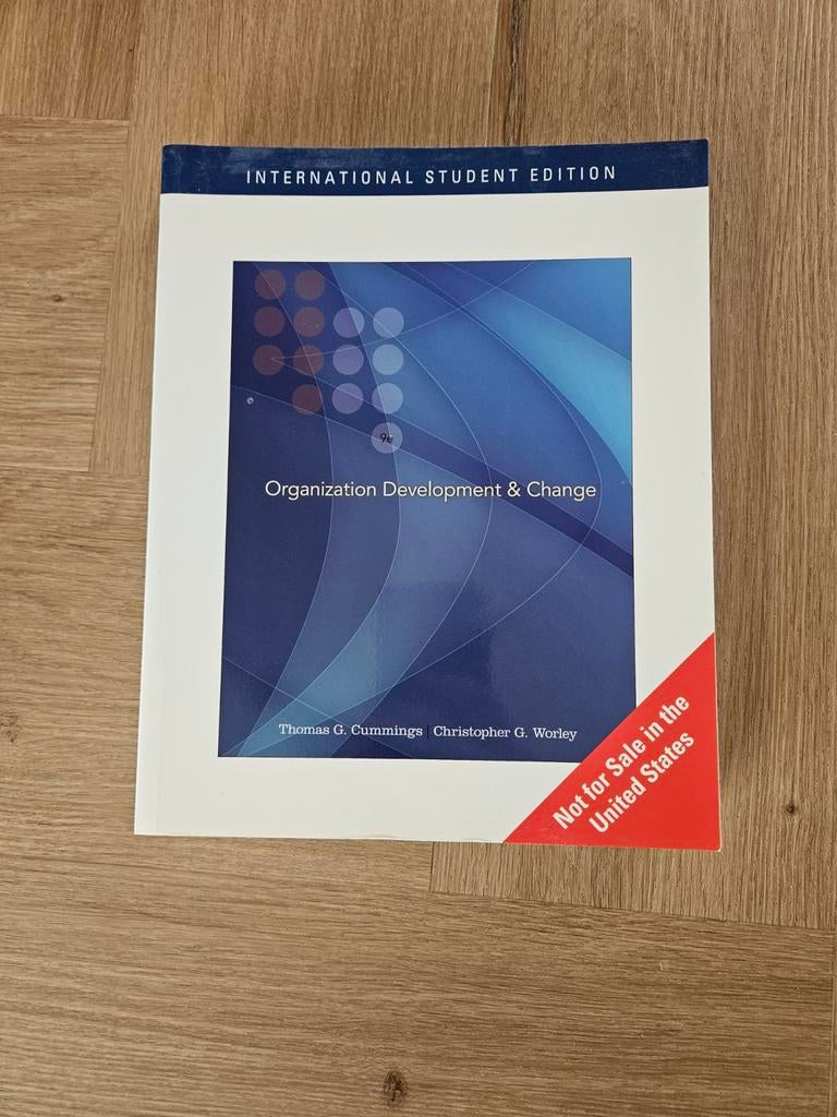 Organization Development & Change - Thomas G. Cummings, Zo goed als nieuw, Thomas G. Cummings, Christopher G. Worley, Gamma, HBO