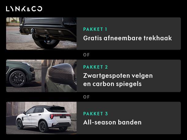 Lynk & Co 01 1.5 PHEV CORE *VOORRAAD VOORDEEL* -CARPLAY|ADAP, Auto's, Lynk & Co, 4 cilinders, Zwart, Plug-in hybride, Bedrijf