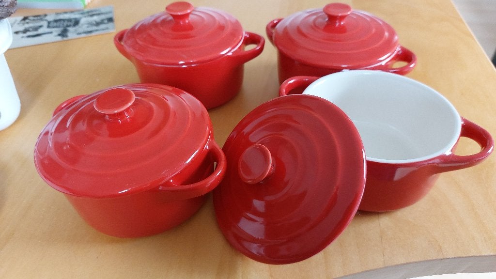 Stoofpotjes, aardewerk, Huis en Inrichting, Keuken | Potten en Pannen, Met deksel, Pot, Bus of Blik, Nieuw, Ophalen of Verzenden