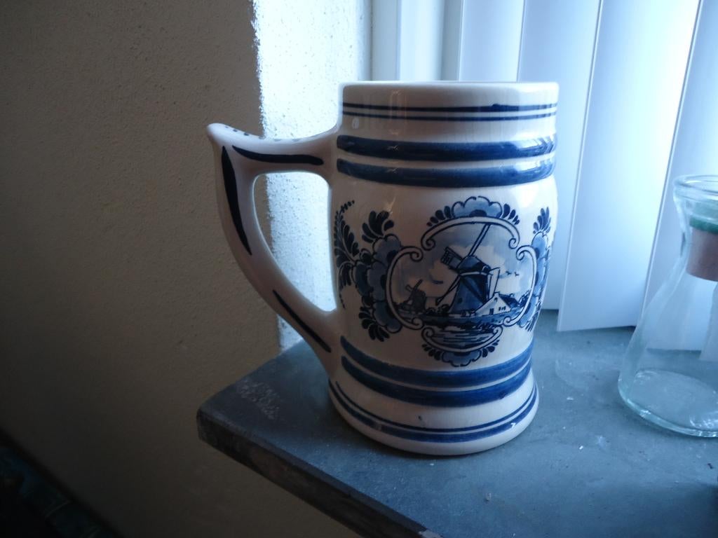 nieuw - Delfts Blauwe bierpul van 13 cm hoog, Antiek en Kunst, Ophalen of Verzenden