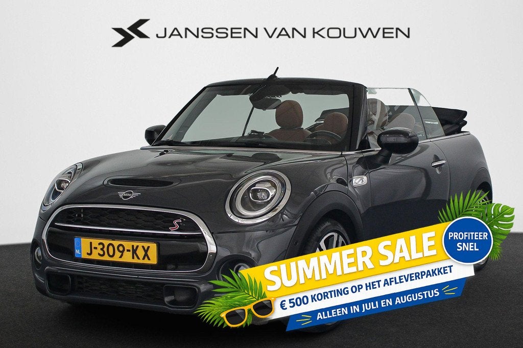 MINI Cabrio 2.0 Cooper S Hammersmith Cabrio Lederen Sportsto, Auto's, Mini, Bedrijf, Te koop, Cabrio, ABS, Achteruitrijcamera