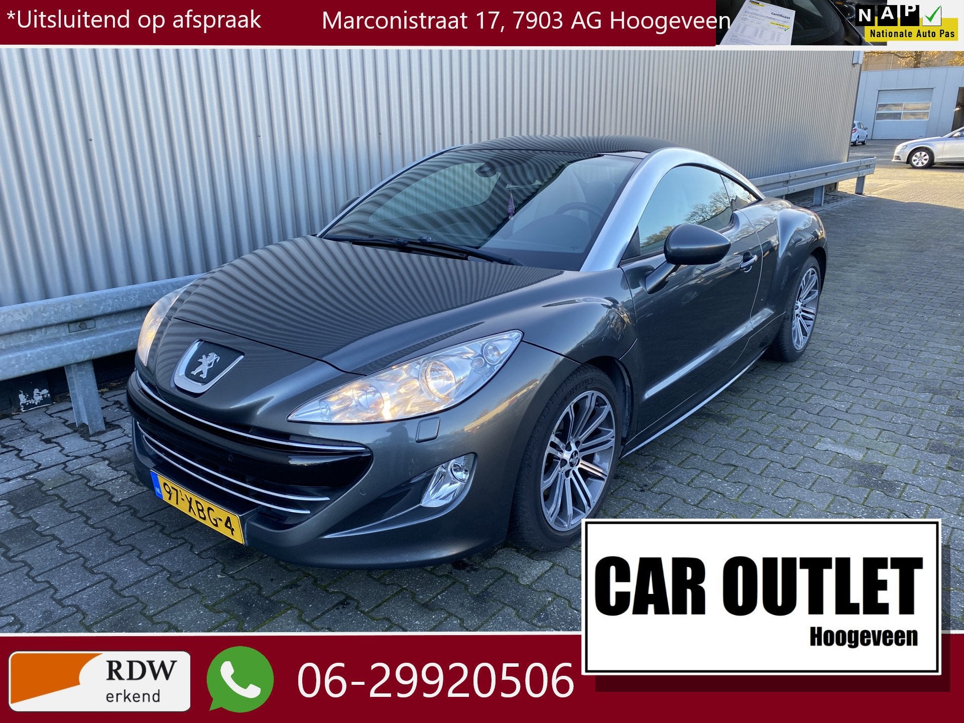 Peugeot RCZ 1.6 THP Limited Edition 164Dkm, Leer, Clima, CC,, Auto's, Peugeot, Voorwielaandrijving, Euro 5, 15 km/l, Gebruikt