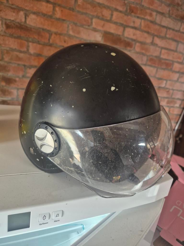 Zwarte scooter helm, maat S, Ophalen of Verzenden