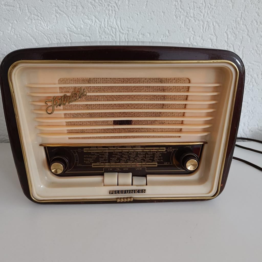 Telefunken Jubilate buizenradio - Vintage radio, Ophalen of Verzenden, Gebruikt, Radio