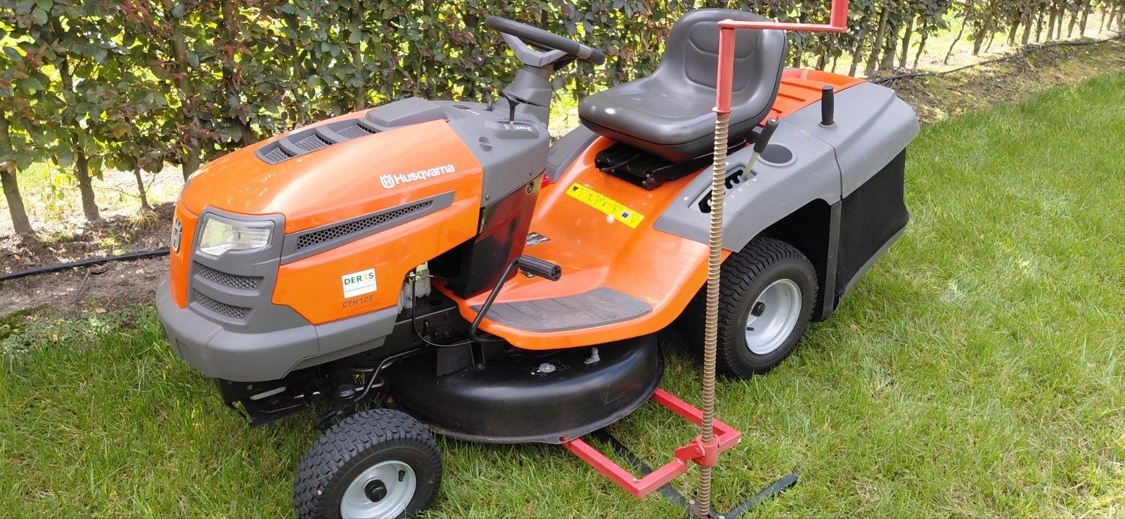 Husqvarna CTH126 Zitmaaier, Ophalen, Cirkelmaaier, Gebruikt, Opvangbak