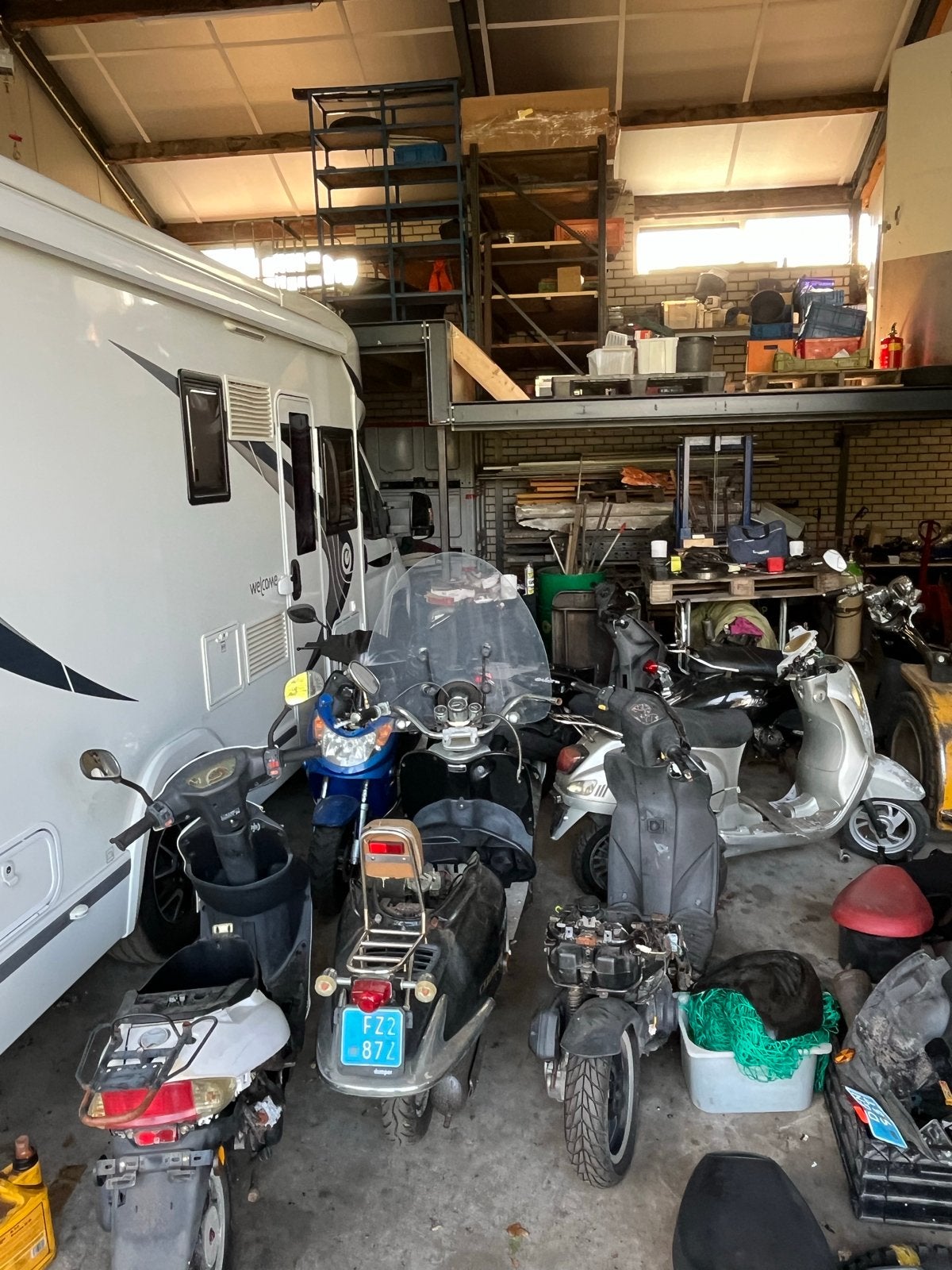 11 Scooters te koop - veel werk, inclusief onderdelen, Ophalen of Verzenden, Gebruikt