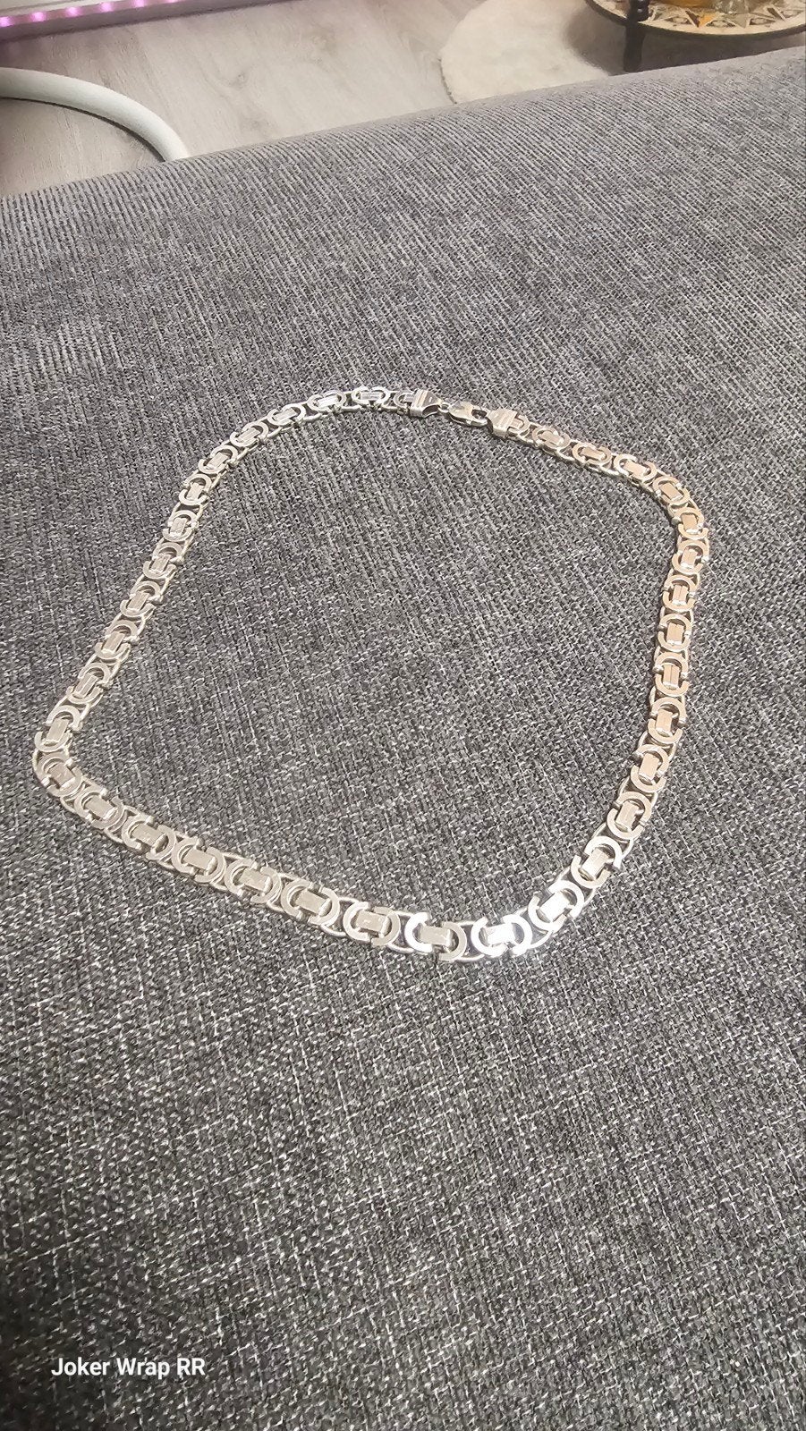 Zilveren Koningsketting - 65 cm, Sieraden, Tassen en Uiterlijk, Ophalen of Verzenden, Zo goed als nieuw, Zilver, Zilver