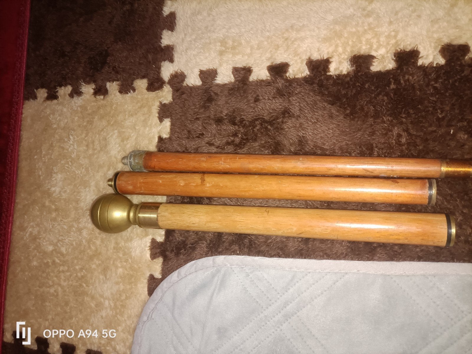 vintage Wandelstok met Kompas en Verborgen Flesje, Ophalen of Verzenden