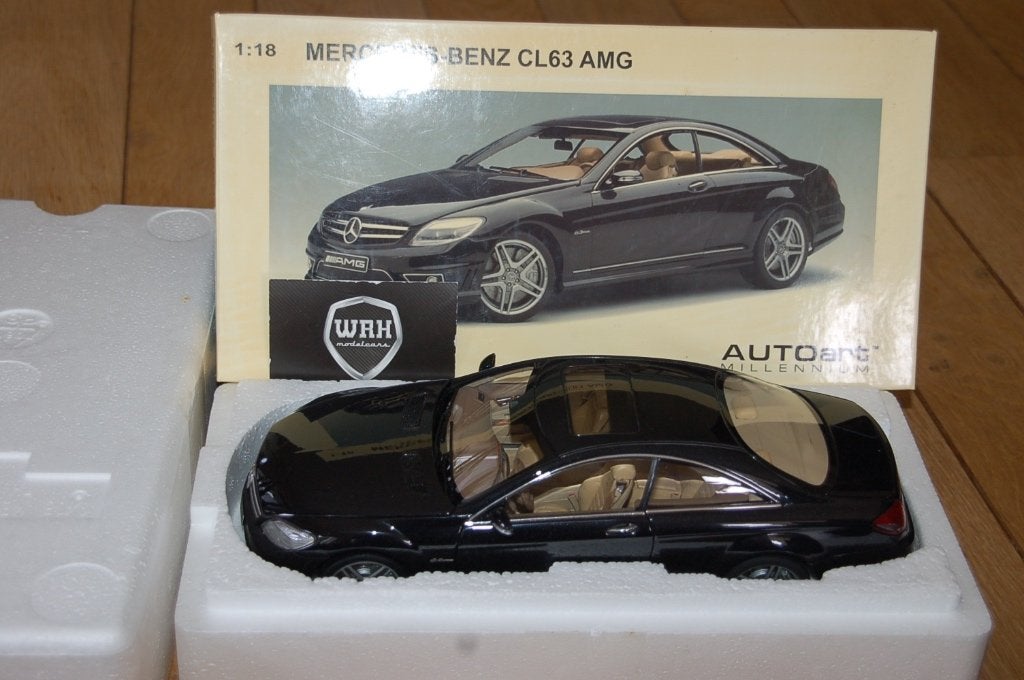 1:18 MERCEDES CL 63 AMG COUPE C216 black Autoart 76169 WRH, Hobby en Vrije tijd, Modelauto's | 1:18, Verzenden, Zo goed als nieuw