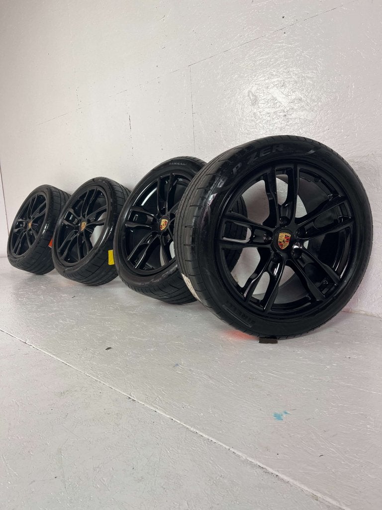 Originele Porsche 981 718 Cayman Boxster velg 19" 5x130 7mm, Auto-onderdelen, Gebruikt, 265 mm, Banden en Velgen, Niet ingevuld